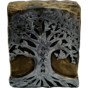 Статуэтка-подставка для телефона Дракон 11х10х10 (серебро-бронза)