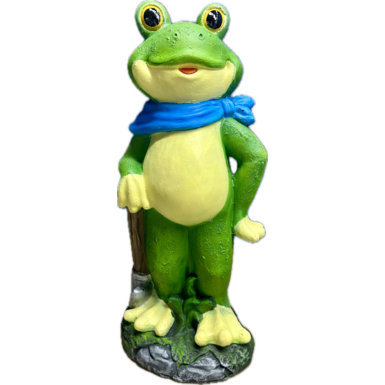 Лягушка в платке с лопатой Н-48см
