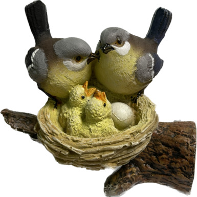 Навес: Гнездо с птичками 18х14х10